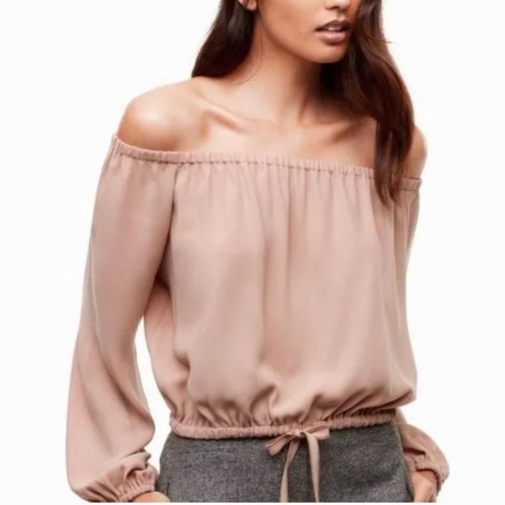 Wilfred Eleanora Blouse Cropped, off-the-shoulder top